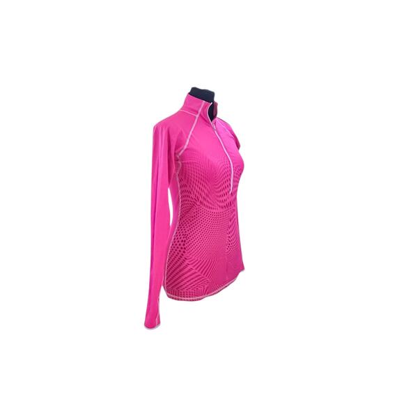 Nike Pro Pink Half Zip Activewear Top - Size Small - Picture 2 of 8